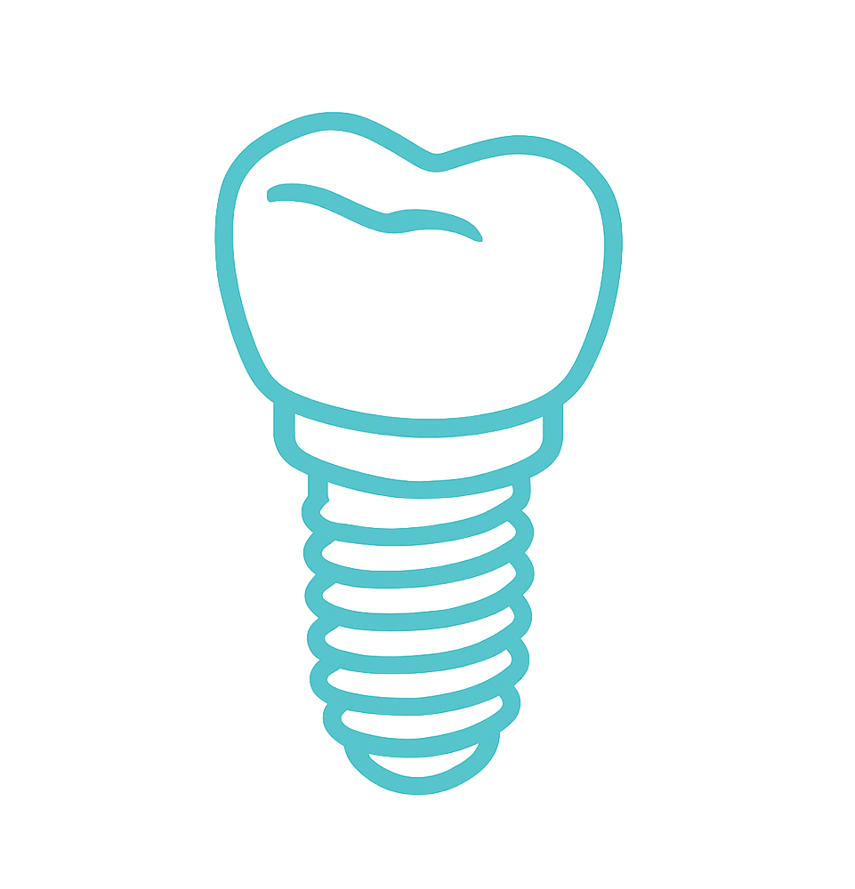 single dental implant icon