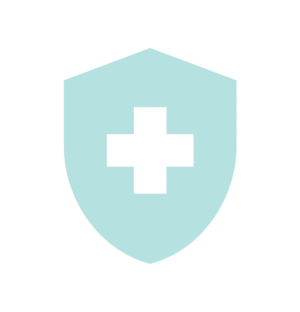 dental insurance shield with health criss icon