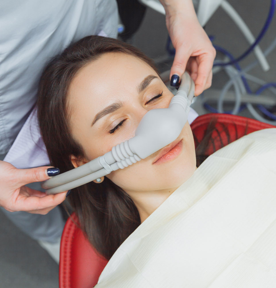 patient undergoing dental sedation for their procedure